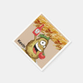 Serviette En Papier Papier, Pomme de terre, Fries, Tomate (Coin)