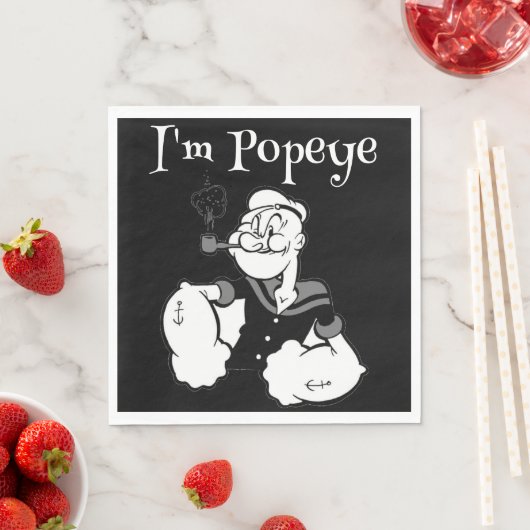 Serviette En Papier Papier Popeye Napkin (En situation)