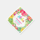 Serviette En Papier Papier pour anniversaire de fête luau Aloha Tropic (Coin)