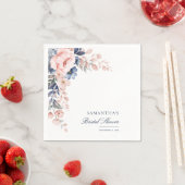 Serviette En Papier Papier pour Baby Shower Mariage Aquarelle Fleurie  (En situation)