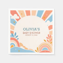 Papier pour Baby Shower Retro Sunshine Boy