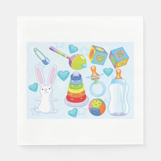 Serviette En Papier Papier pour bébé jouets serviettes (Devant)