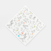Serviette En Papier Papier pour chien de caniche triangle Pop (Coin)