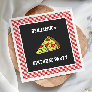 Serviette En Papier Papier pour fête d'anniversaire des enfants Pizza