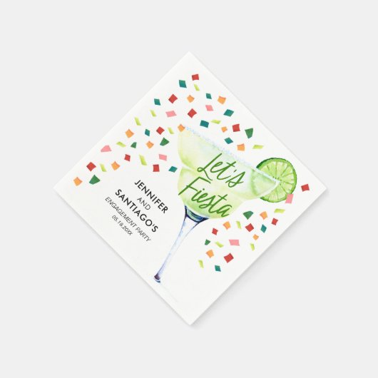 Serviette En Papier Papier pour fête de fiançailles Fiesta (Coin)