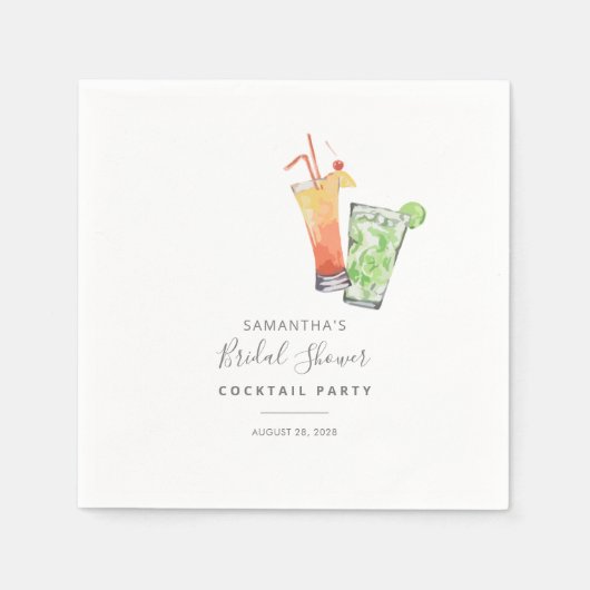 Serviette En Papier Papier pour la fête de mariage estival sur la plag (Devant)