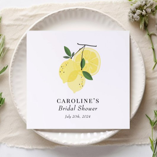 Serviette En Papier Papier principal citron jaune Napkin