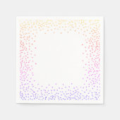 Serviette En Papier Papier Rainbow Confetti (Devant)