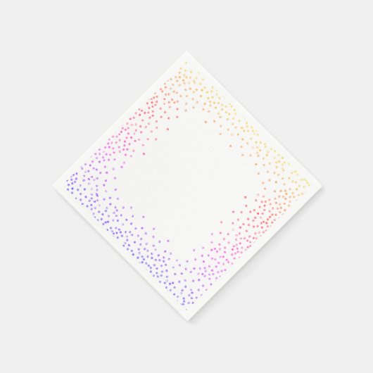 Serviette En Papier Papier Rainbow Confetti (Coin)