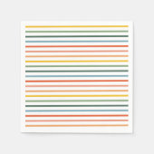 Serviette En Papier Papier Rainbow Stripes (Devant)