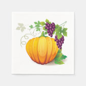 Serviette En Papier Papier - Récolte d'automne (Devant)