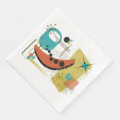 Serviette En Papier Papier Redux Retro classique Napkin (Coin)