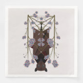 Serviette En Papier Papier Renard Volant serviettes (Devant)