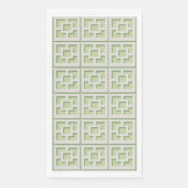 Serviette En Papier Papier Retro Green Trellis (Devant)