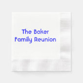 Serviette En Papier Papier "Reunion familiale" (Devant)