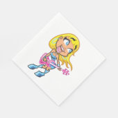 Serviette En Papier Papier Rocher Girl (Coin)