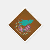 SERVIETTE EN PAPIER PAPIER RODÉO BOHO BARREL RACER BARREL RACING (Coin)