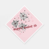 Serviette En Papier Papier rose (Coin)