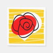 Serviette En Papier Papier Rose espagnol (Devant)