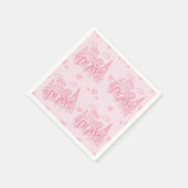 Serviette En Papier Papier Rose Paris (Coin)