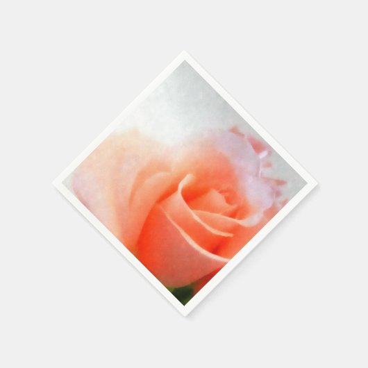 Serviette En Papier Papier Rose Pastel Peach (Coin)