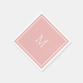 Serviette En Papier Papier rose poussiéreux (Coin)