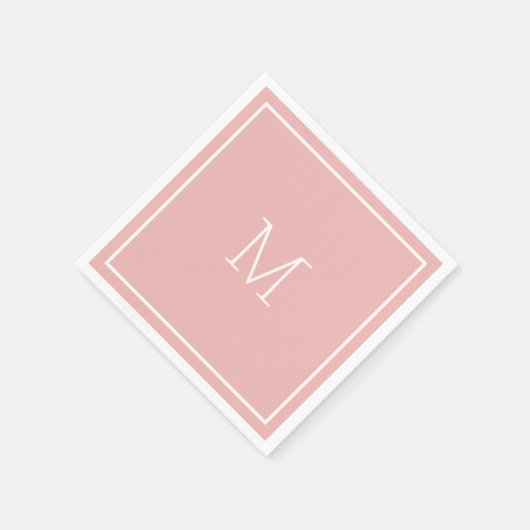 Serviette En Papier Papier rose poussiéreux (Coin)