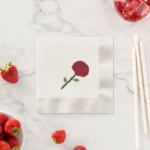 Serviette En Papier Papier rose rouge (En situation)