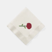 Serviette En Papier Papier rose rouge (Coin)