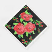 Serviette En Papier Papier rose rouge (Coin)