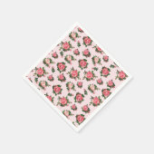 Serviette En Papier Papier Rose thé rose serviettes (Coin)