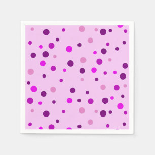 Serviette En Papier Papier rose violet Pois clair rose serviettes