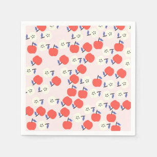 Serviette En Papier Papier rouge Apple