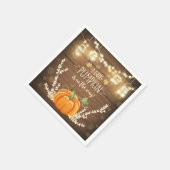 Serviette En Papier Papier Rustique Citrouille Napkins Chute Douche en (Coin)