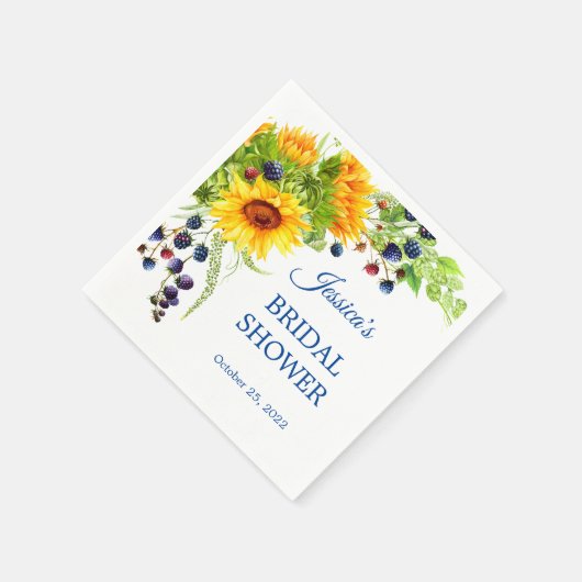 Serviette En Papier Papier Rustique de Mariage Champêtre avec Tourneso (Coin)