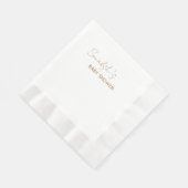 Serviette En Papier Papier rustique rose poussiéreux (Coin)