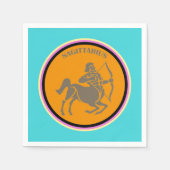 Serviette En Papier Papier Sagittaire Napkin (Devant)