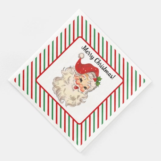 Serviette En Papier Papier Santa Claus Napkin (Coin)