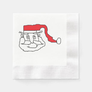 Serviette En Papier Papier Santa Claus Napkin