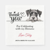 Serviette En Papier Papier Schnauzer standard (Devant)