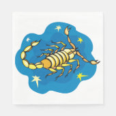 Serviette En Papier Papier Scorpion (Devant)