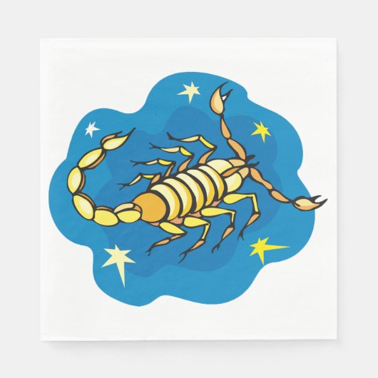 Serviette En Papier Papier Scorpion (Devant)