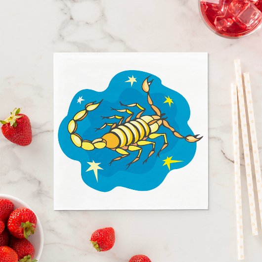 Serviette En Papier Papier Scorpion