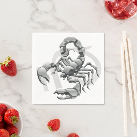 Serviette En Papier Papier Scorpion (En situation)