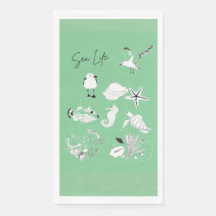 Serviette En Papier Papier Sea life Napkin