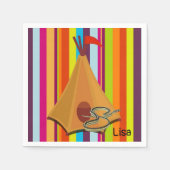 Serviette En Papier Papier Serpent, Tente En Tente (Devant)