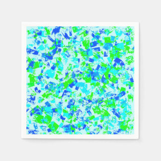 Serviette En Papier Papier serviette avec taches de peinture multicolo