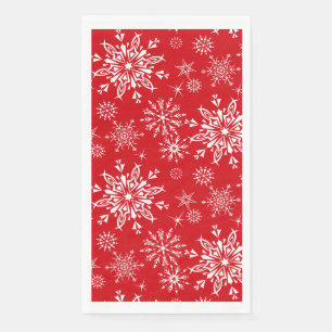 Serviette En Papier Papier Serviette Invité Fête De Neige