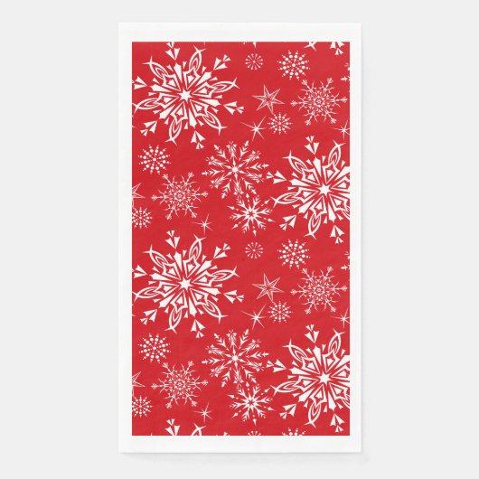 Serviette En Papier Papier Serviette Invité Fête De Neige (Devant)