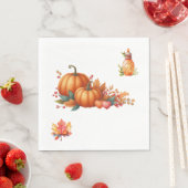 Serviette En Papier Papier serviette Rustique Baby shower d'automne se (En situation)